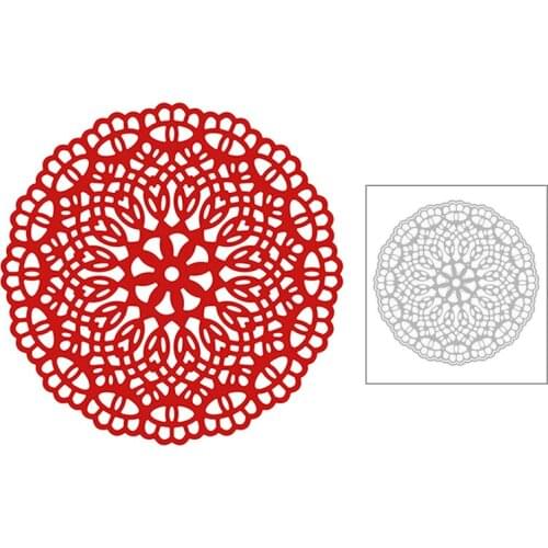 2020 New Circle Embossing Pattern Lace Metal Cutting Dies For Making Decoration Album Greeting Card Paper Scrapbooking No Stamps