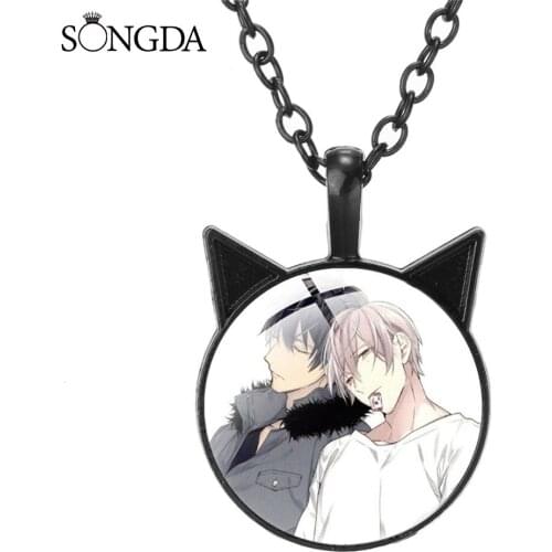 Japan Anime 10 Count TEN COUNT Pendant Necklace Cat Ear Art Photo Glass Dome Necklaces Choker For Fans Jewelry Gifts Accessories