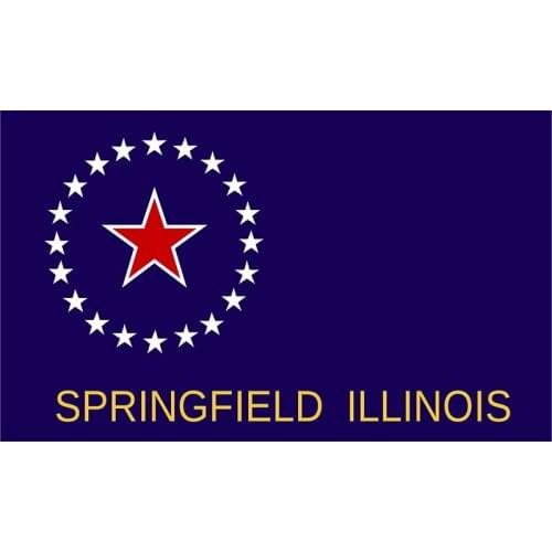 Yehoy hanging 90*150cm USA Illinois Springfield Flag For Decoration