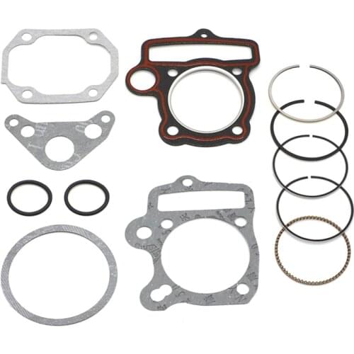 125cc Engine Cylinder Head Gaskets Piston Rings Kit for SSR Baja Roketa Motorcycle Dirt Pit Bike ATV Cast Aluminum Alloy