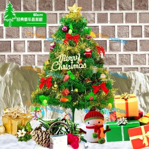 Christmas tree 60cm with light set Christmas decoration supplies desktop dressing package