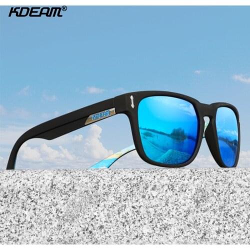 KDEAM 2019 Summer New Style Polarized Sunglasses Men Women Sports style Fashion Sun Glasses Alloy Hinges Are Durable Gafas KD19