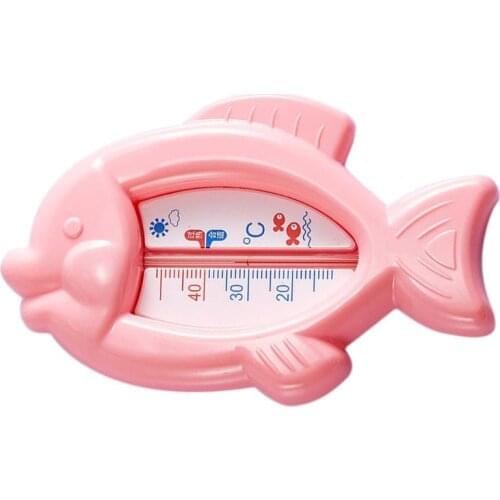 Cute Small Cartoon Fish Shaped Baby Bath Water Thermometer Toy Toddlers Kids Shower Tub Wet Dry Safety Temperature Testing