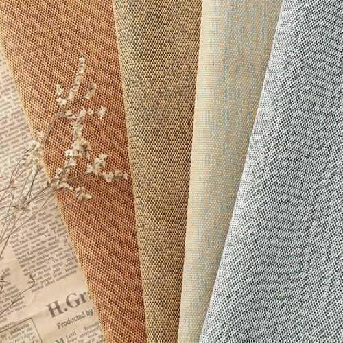 Fine Linen Fabric Handmade DIY Thick Sewing Material Wear-resistant Durable Breathable Sofa Curtain Cushion Tablecloth Fabrics