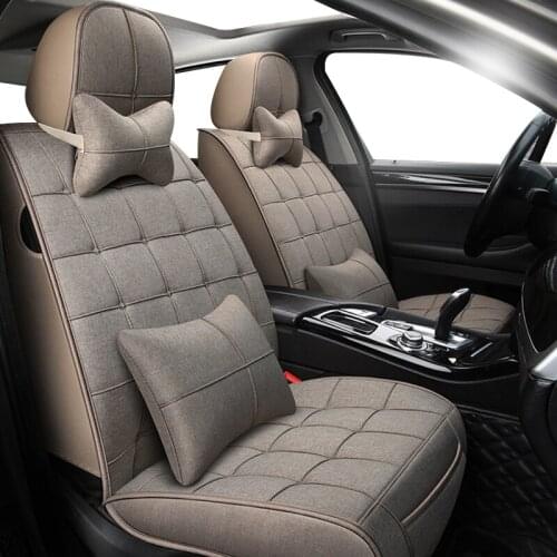 FeKoFeKo Universal Flax Car Seat covers Set for renault fluence lifan 320 ford s-max bmw f25 kia k7 lexus gx470 geely auto