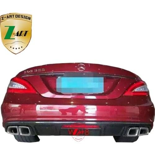Z-ART Carbon fiber rear diffuser for Mercedes Benz W218 carbon fiber rear diffuser for Mercedes Benz CLS 2012-2013 free shipping