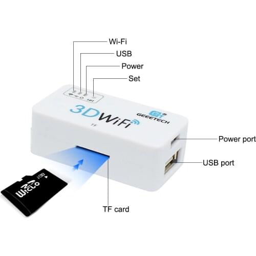 Geeetech 3D WiFi 3D Printer Parts & Accessories Wireless Mini Wifi Module Box USB2.0 Suit Most
