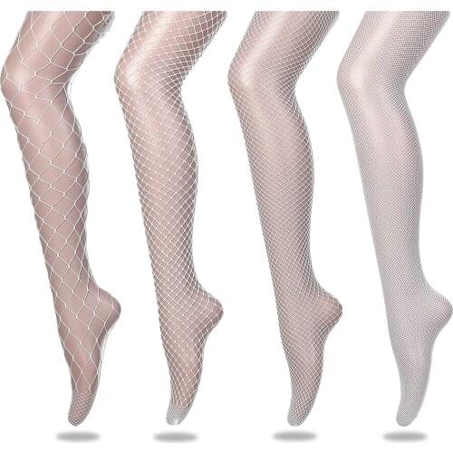 Lady Women Sexy Tights Mesh Fishnet Panty Hose Nightclub Plus Size Club Party Lingerie Hosiery Nylon Plus Size Mesh Pantyhose