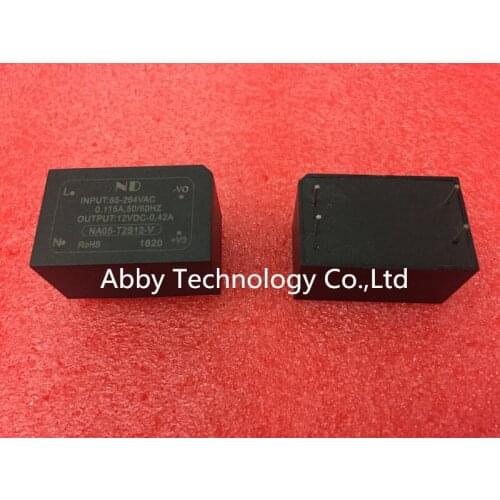 10PCS/LOT 220V AC to 5V DC Converter 5W AC DC Power module NA05-T2S05-V