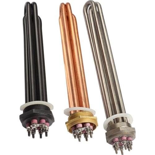 220V/380V/12kw stainless steel head high power electric heating tube DN50 water tank heating rod