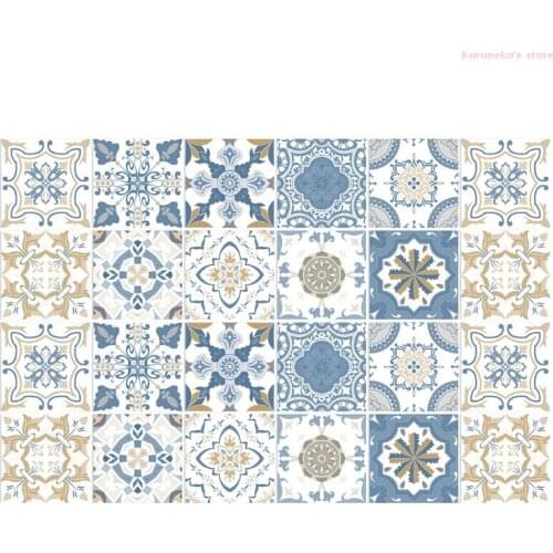 Neko 24pcs Backsplash Tile Stickers DIY Peel Stick Wallpaper Waterproof Removable Floor Stair Decals for Bathroom Kitchen Easy