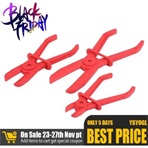 3pc/set Universal Hose Pliers plastic Hose Clamp with non-damaging jaws Brake Fuel Water Line Clamp Plier car repair Hand tool