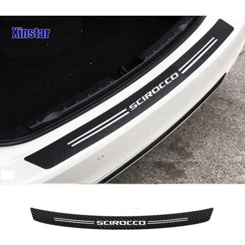 3D 5D Carbon fiber Car bumper sticker For volkswagen SCIROCCO