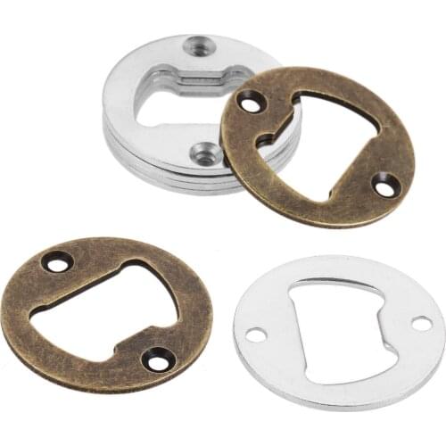5/10/20 pcs Wall Mount Round Bottle Opener 40mm Wine Beer Opener Bar Drinking Accessories with Screw Home Kitchen Party Supplies