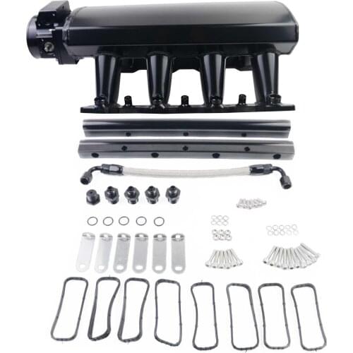 AP02 92mm Black Intake Manifold W/ Throttle Body For Cadillac Chevy Corvette LS1 LS2