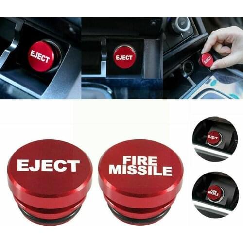 Car Cigarette Lighter Cover Car Universal Cigarette Button Fittings Lighter Metal Eject Universal Cover 12V B6I7