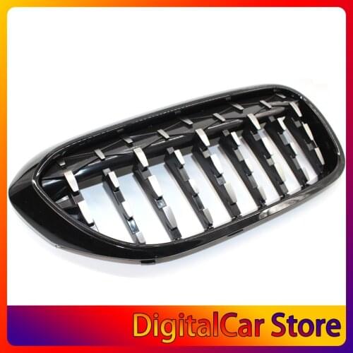 Bright Black Meteor Car Grills For G30 G38 525i 528i 530i 540i 2017-2020 Front Mesh Grill Chrome Grille Car Accessories