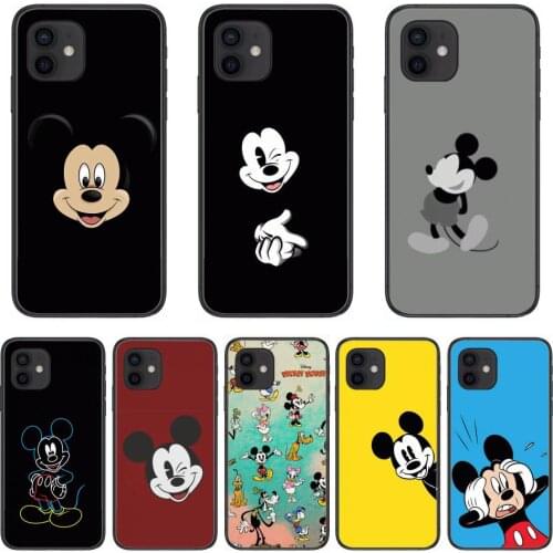 Micky Mouse Disney Style Phone Case cover For iphone 12 pro max 11 8 7 6 s XR PLUS X XS SE 2020 mini black cell shell
