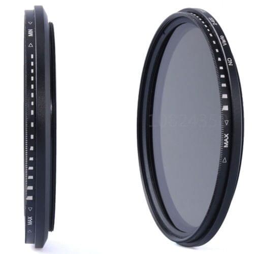 37 mm 46 mm 49 mm 52mm 55mm 58mm 62mm 67mm 72mm 77mm 82mm Digital SLR Camera Adjustable Neutral Density Fader filter ND2-400