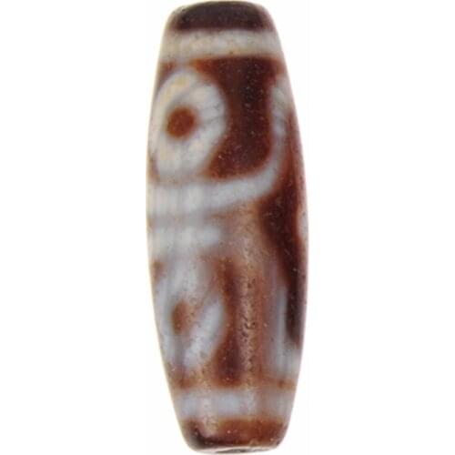 6pcs Dagoba Buddhism Mystical Prayer Mala Old Eye Bead Amulet Natural Stone Beads Charm for Fortune Jewelry Bracelet Making Free