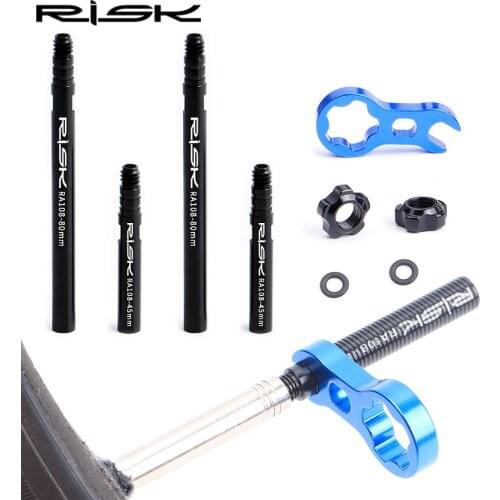 Road tire extension nozzle wheel set tube tire inner tube extension air nozzle carbon knife method mouth extension rods dropship
