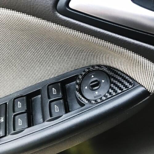 ABS Chrome Rearview Mirror Adjustment Knob Panel Cover Trim for Ford Focus 3 4 MK3 MK4 2012 - 2018 Accessories