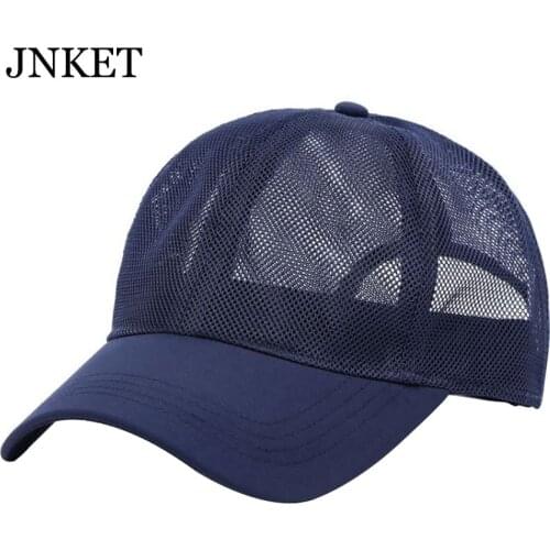 JNKET Unisex Short Visor Mesh Baseball Cap Sun Hat Breathable Baseball Hats Summer Hat Adjustable Snapback Hat Casquette