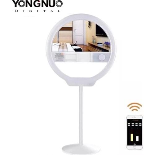 YONGNUO YN128 II Photography LED Ring Selfie Light 3200K-5500K Dimmable Live Stream Video Lighting for iPhone X Nikon Canon DSLR