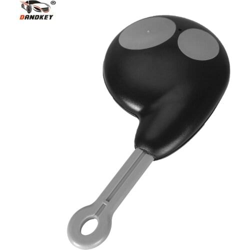 DANDKEY 10ps Remote Car Key Shell Black Color Cover 2 Buttons For Cobra Alarm 7777 1046 3193 7928 8188