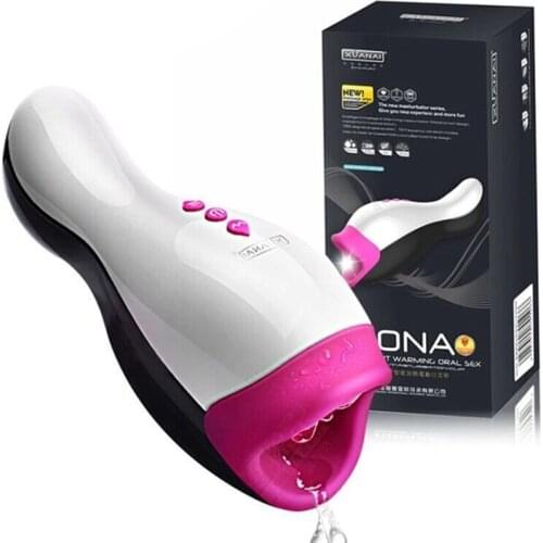 Male Masturbator Intelligent Heating Realistic Oral Sex Moaning Masturbation Cup 12 Functions Vibrating Sex Toys for Men