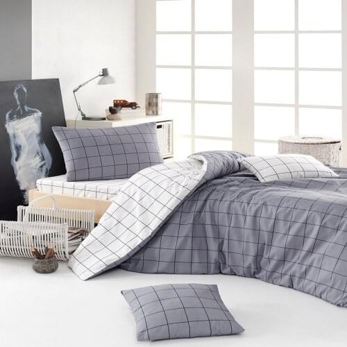 100% Natural Cotton Solid Color Duvet Cover Set Single FreshColor 3-Piece Simple And Stylish Design European American Style Easy