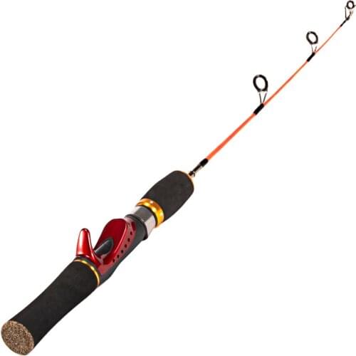 Portable Pocket Winter Fishing Rod Ice Fishing Rod FRP 2 Sections Pole Lure Casting Rod Winter Fishing Tackles