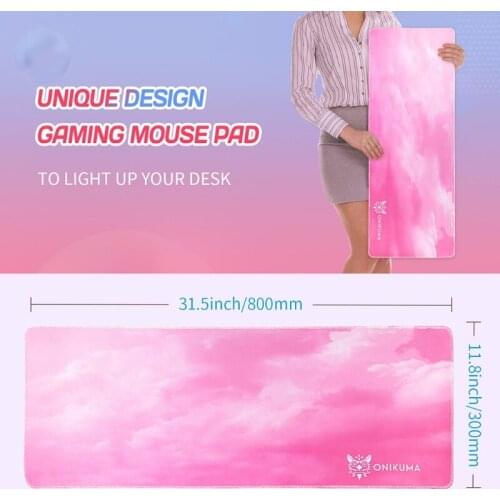 Rubber Pink Large Mouse Pad Keyboards Mat Gaming Mouse Pad 80x30cm Anti-water Pad Protector Mat Desk Mat for Office Home