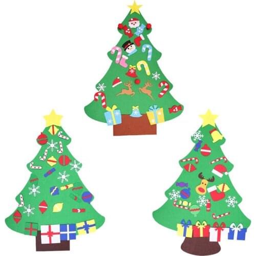 Christmas Tree Diy Toys Felt Handmade Three-Dimensional Creation Childrens Family Decoration Pendant Handicraft Puzzle Toys