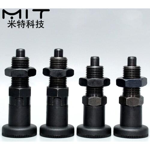 Carbon Steel Fine Thread Knob Plunger Rest Position Indexing Plunger Pin Return Position Spring Pins