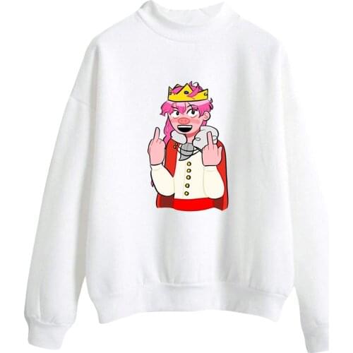 Technoblade Fashion Print Turtleneck Sweatshirts Women/Men Long Sleeve Sweatshirts Hot Sale Harajuku Casual Streetwear Clothes