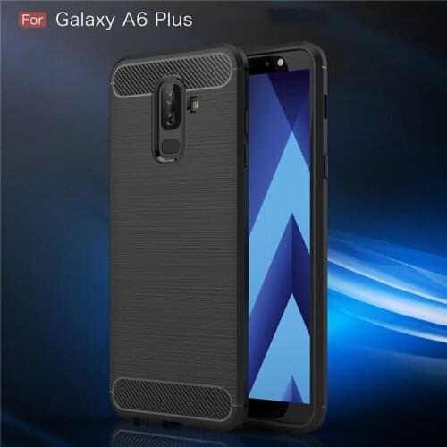 TPU Soft Silicon For Samsung Galaxy A6 Plus 2018 Case Protector Phone cover PC Frame Armor Shell For Galaxy A6Plus Cover Cases