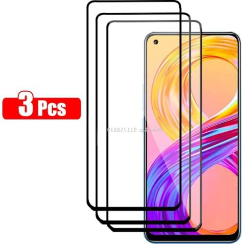 3 Pcs Tempered Glass For OPPO Realme X3 SuperZoom 8 Pro 7 X7 6 6i C3 C11 C15 C21 Screen Protector Film Realme V5 3 5 X50M X2 Pro