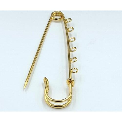 Brooches Findings Gold Plated Brooch Pins Supplies for Jewelry Accessories cameo setting charms for DIY Jewelry Making