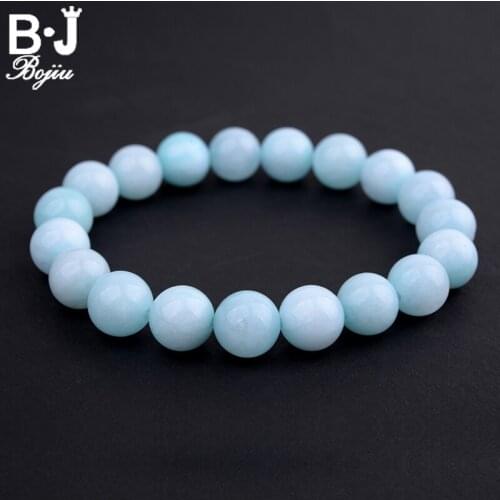 BOJIU Bracelet Femme Glass Beads Chakra Elastic Simple Armbanden Voor Vrouwen Bracelet Fashion Jewelry Bracelet For Women BC111
