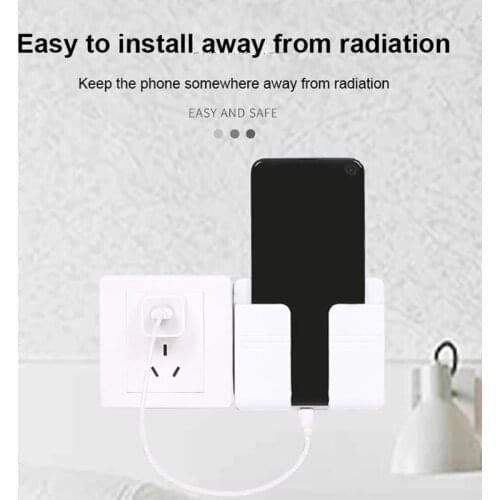 1PC Wall Mounted Organizer Storage Box Remote Control Mounted Mobile Phone Plug Wall Holder Charging Multifunction Holder Stand