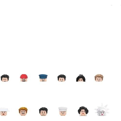 12 Pcs/set DIY Figures City PoliceMan Fireman navy Building Blocks Toys Kids Educational City Set Child gift Assembled blocks