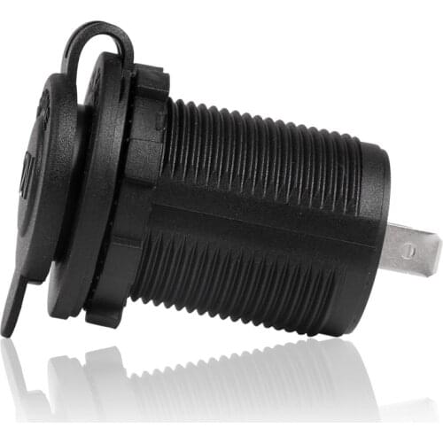 12V Waterproof Car Boat Motorcycle Cigarette Lighter Socket Power Plug Outlet Car Accesories Heat Resisting Plastic Power Socket