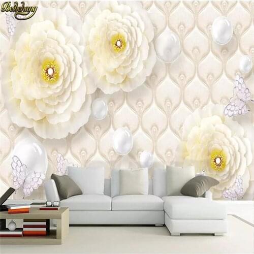 Beibehang Custom Jewelry peony Photo Wallpapers 3D Large Mural Bedroom Living Room Sofa TV Backdrop Wall Murals Wallpaper roll