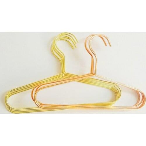 50pcs Metal Children Hanger Kids Pet Dog Clothes Baby Clothing Storage Hanger Rose Gold