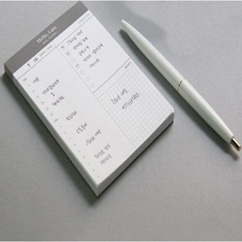 70 Sheets Business Daily Memo Pads Timetable Planner Agenda Organizer Sticky Notes Office Tear Checklist Notebooks Stationery