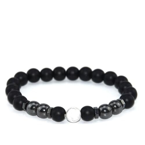 8mm bohemian multicolor Agate beads Chakra Healing Reiki Buddha Yoga Bracelet elastic adjustable Volcanic Stone Bangles ij45