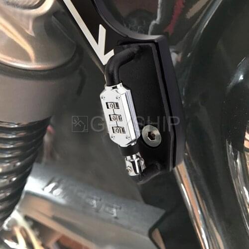 For Triumph Street Cup 2017 2018 2019 Scrambler 900 06-16 Street Scrambler Motorcycle Helmet Lock PIN Code Bloqueo De Casco