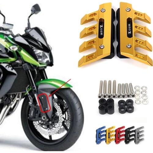 For Kawasaki Z750 Z 750 CNC Motorcycle Guard Accessories Front Fender Slider Protector Mudguard Cover 5 colors With logo(Z750)