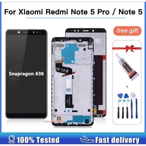 For Xiaomi Redmi Note 5 Pro LCD Display Note 5 Touch Screen Digitizer Assembly Replacement For Xiaomi Redmi Note 5 5.99 Inch LCD